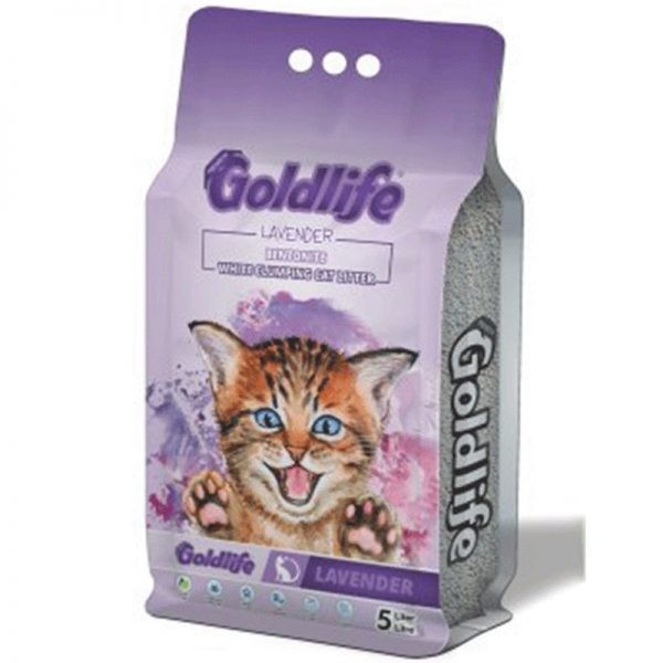 GOLD LİFE LAVANTA KOKULU KEDİ KUMU 5LT