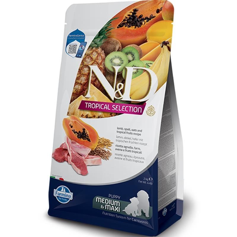 N&D DOG TROPICAL SELECTION LAMB PUPPY MED/MAX 10KG