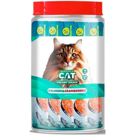 EUROGOLD CAT SIVI KEDİ ÖDÜLÜ SOMON-KIZILCIK 30X15GR