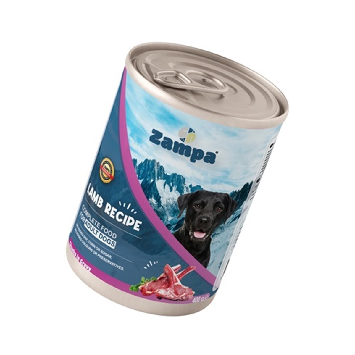 Zampa Kuzu Etli Köpek Konserve Ödül Maması 400g
