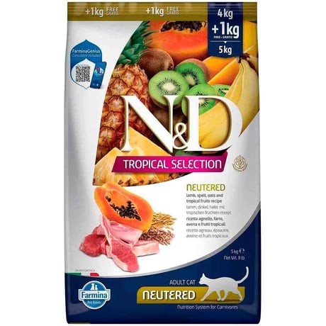 N&D CAT TROPICAL SELECTION KUZU KISIR 4+1 KG