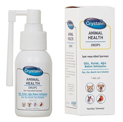 CRYSTALİN ANİMAL HEALTH DROPS GÖZ KULAK AĞIZ 50ml