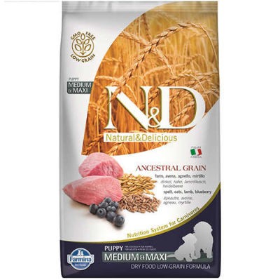 N&D A.GRAIN KUZU Y.MERSİN PUPPY MED-MAX 12KG