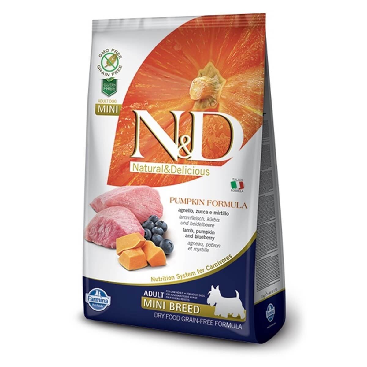 N&D PUMPKIN KUZU Y.MERSİN ADULT MINI 7KG