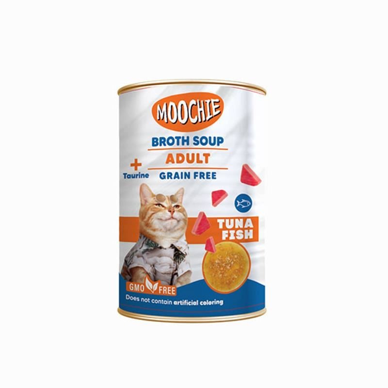 MOOCHİE ET SUYU ÇORBA TON BALIKLI YETİŞKİN KEDİ 135ML