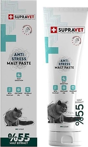 SUP002 Supravet Anti Stress Kedi Sakinleştici Malt Paste 100 Gr.