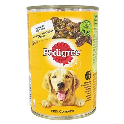 PEDİGREE TAVUKLU HAVUÇLU KÖPEK KONSERVE 400GR