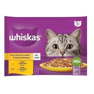 whiskas kümes hayvanlı 4lü yaş mama
