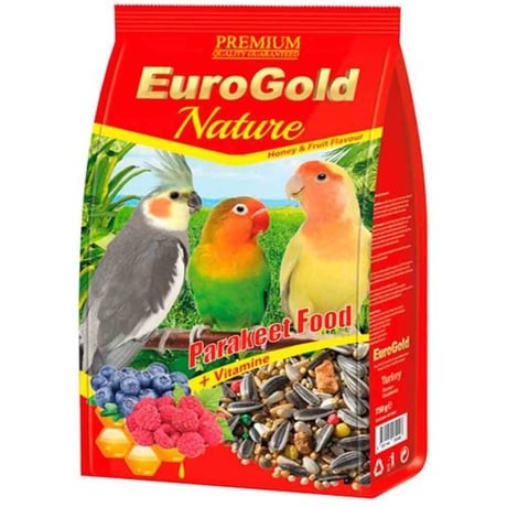 EUROGOLD BALLI VE MEYVELİ PARAKET YEMİ 750GR (5 ADET)