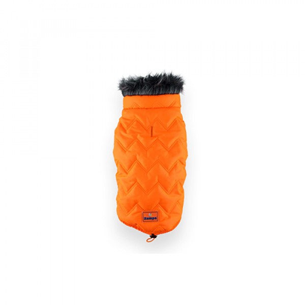 Zampa Space Yakalı Kürklü Mont Turuncu - 2XL