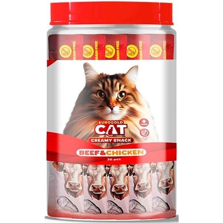 EUROGOLD CAT SIVI KEDİ ÖDÜLÜ DANA-TAVUKETLİ 30X15GR