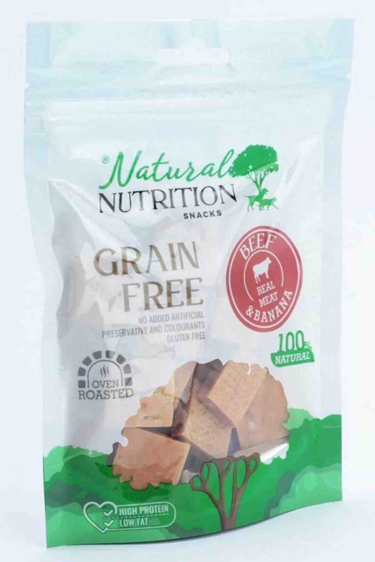 NATURAL NUTRİTİON BİFTEK ETİ VE MUZLU KÖPEK ÖDÜLÜ 75GR