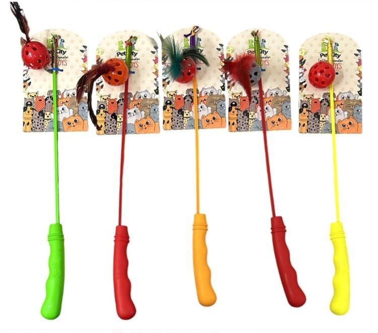 CAT TOYS KEDİ OLTA TOPLU DOĞAL TÜYLÜ