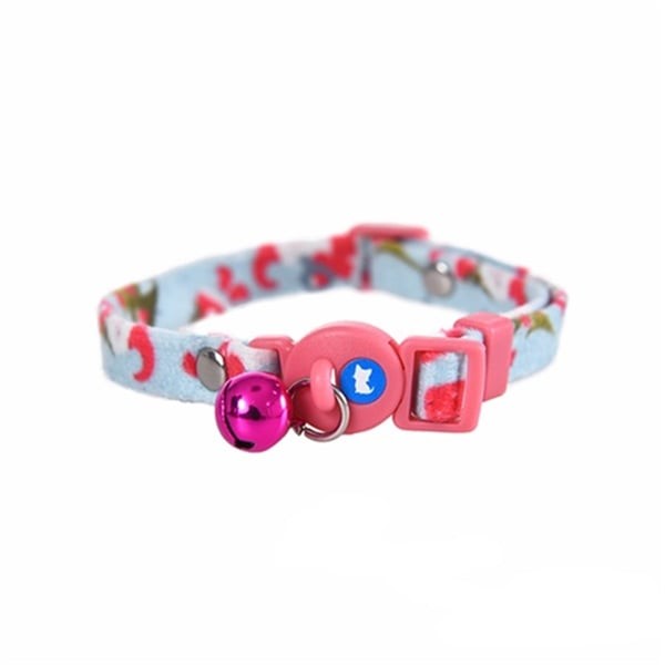Zampa LenADo Çıngıraklı Emniyet Kilitli Kedi Boyun Tasması Açık Mavi 1x32 Cm