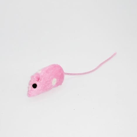 POLO BEYAZ BENLİ PEMBE FARE OYUNCAK 4CM(48Lİ)