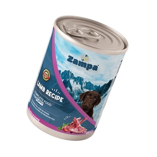 Zampa Kuzu Etli Yavru Köpek Konserve Ödül Maması 400g