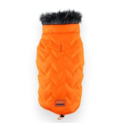 Zampa Space Yakalı Kürklü Mont Turuncu - S