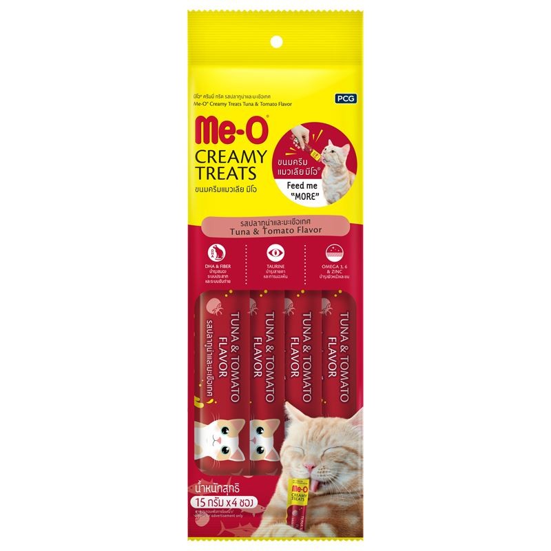 ME-O CREAMY TUNA BALIKLI VE DOMATESLİ 4X15GR