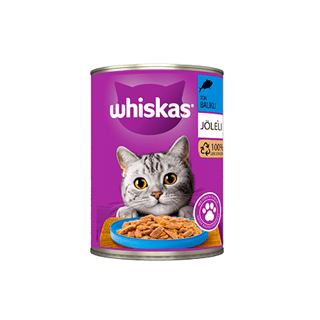 whiskas ton balıklı jöleli yaş mama