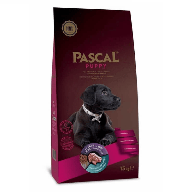 PASCAL PUPPY KUZUETLİ&PİRİNÇLİ KÖPEK MAMASI 15KG
