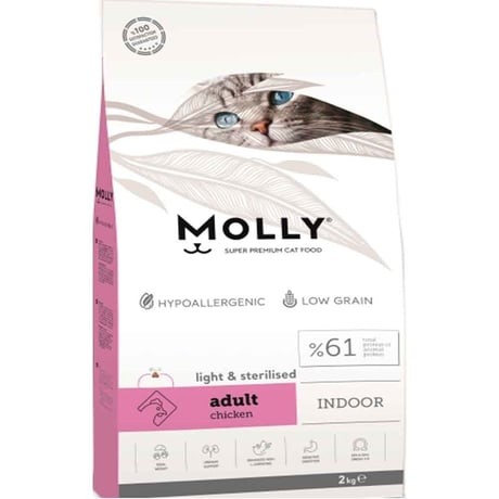 MOLLY STERİL TAVUK KEDİ MAMASI 2 KG