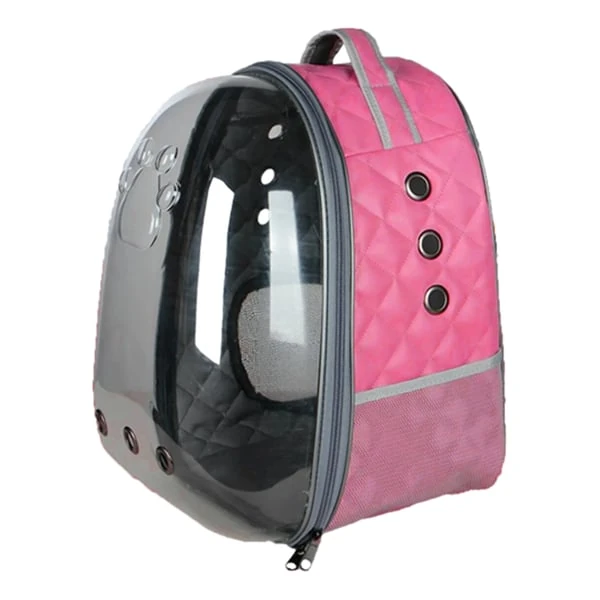 Zampa Pelle Astronot Taşıma Çantası Deri, Pembe 28x33x41 cm