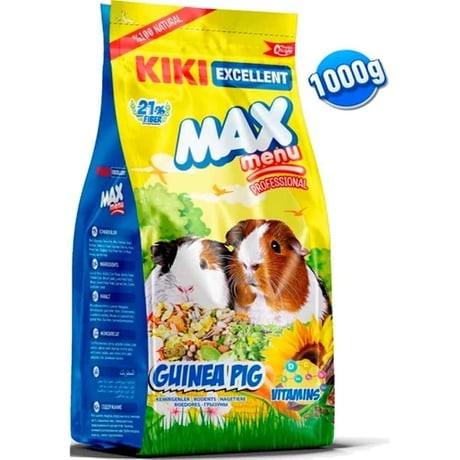 KIKI EXCELLENT KEMİRGEN GUNİEA PİG YEMİ 1000GR 8ADET