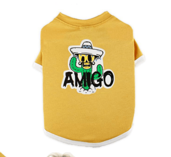 Zampa Amigo Sarı Kedi & Köpek T-Shirt 5 Li
