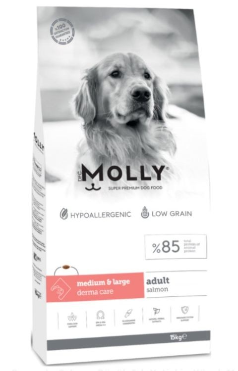 MOLLY MEDIUM&LARGE SOMONLU KÖPEK MAMASI 15KG