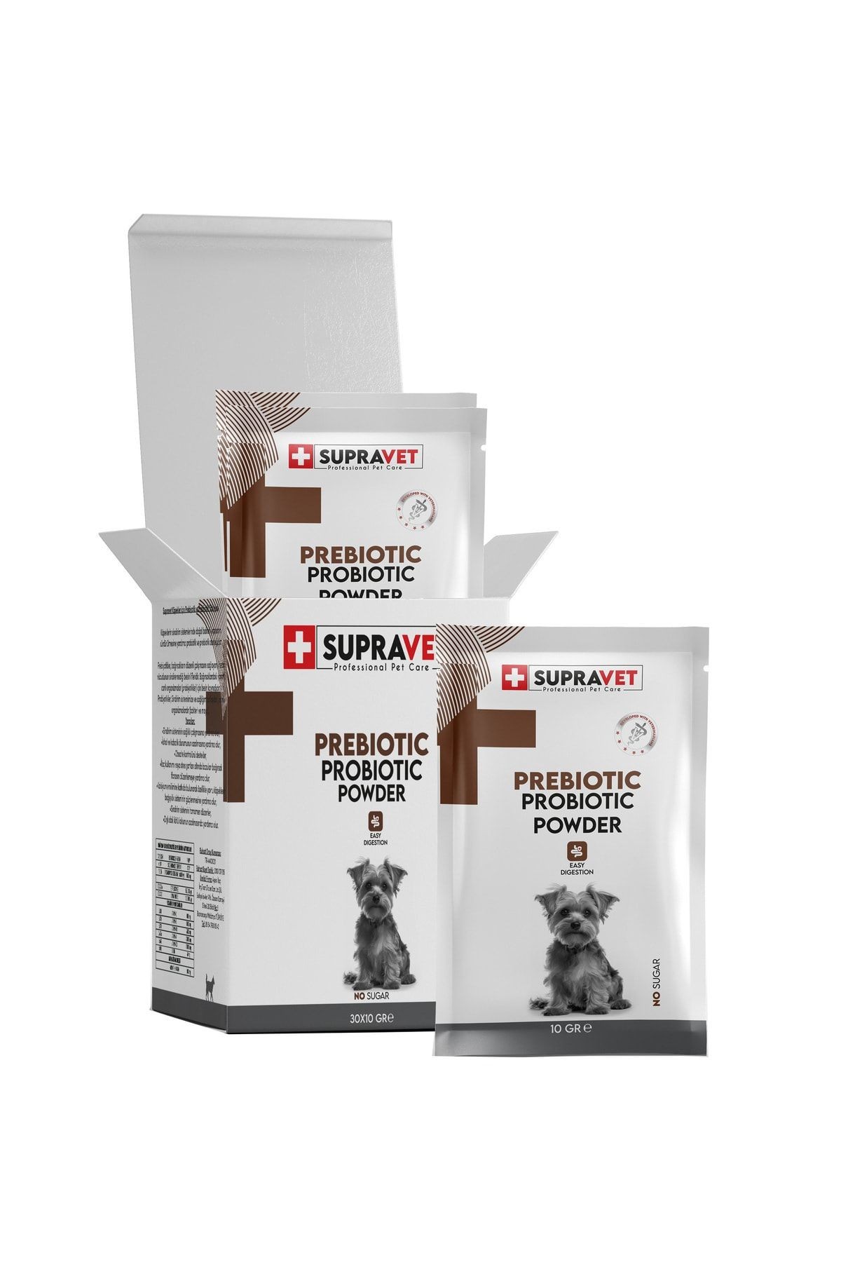 SUP040 Supravet Probiyotik, Köpek Bagisiklik Güçlendirici Toz Probiyotik + Prebiyotik Takviyesi 100 Ml