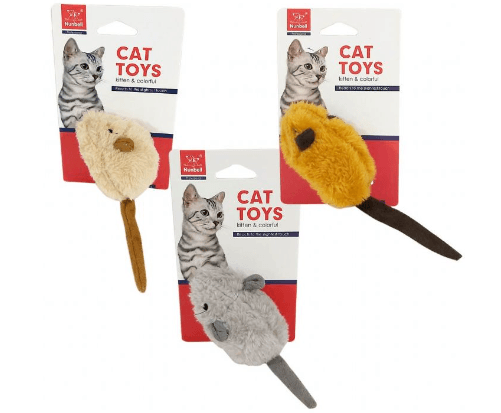 Nunbell Kedi Oyuncağı Tüylü Fare