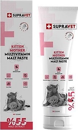SUP001 Supravet Kitten & Mother Multi Vitamin Malt Paste 100 Gr.