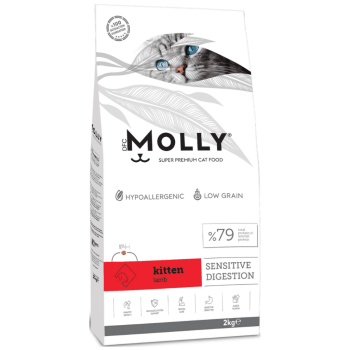 MOLLY KİTTEN KUZULU KEDİ MAMASI 2KG