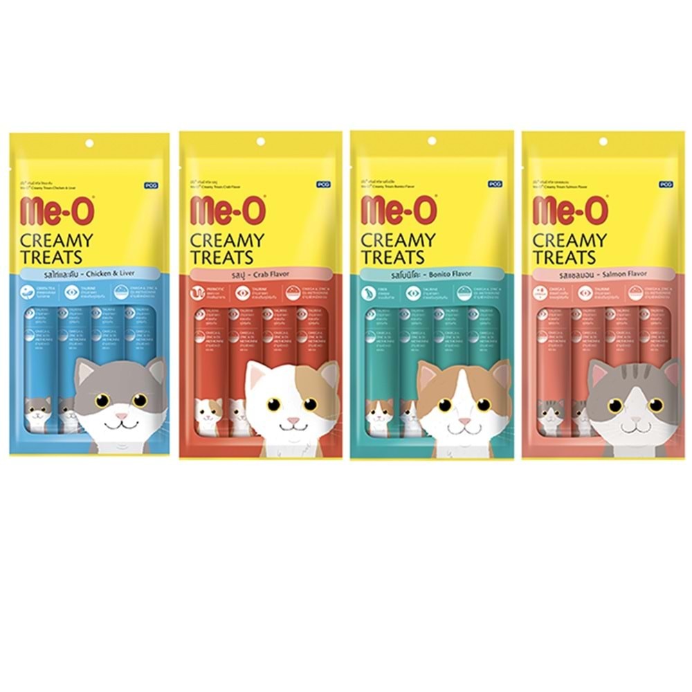 ME-O CREAMY TUNA BALIKLI&SÜTLÜ 4X15GR