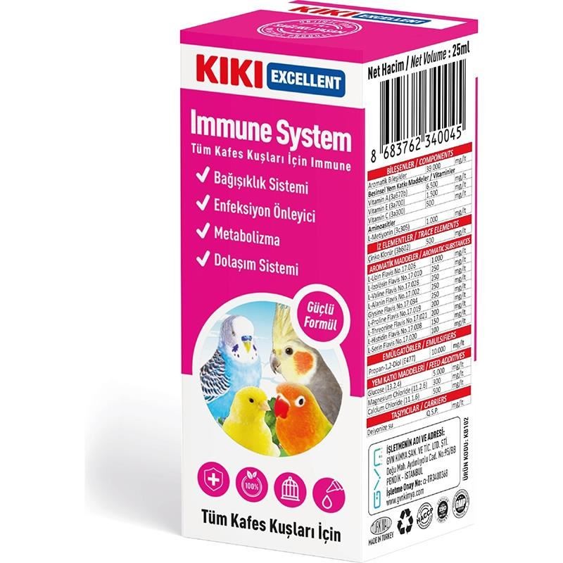 KIKI EXCELLENT KUŞ IMMUNE SYSTEM 25ML 16 ADET