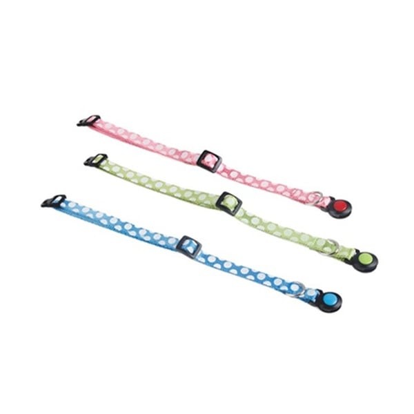 Zampa Bianco Çıngıraklı Kedi Boyun Tasması Pembe, 1x20-30 Cm
