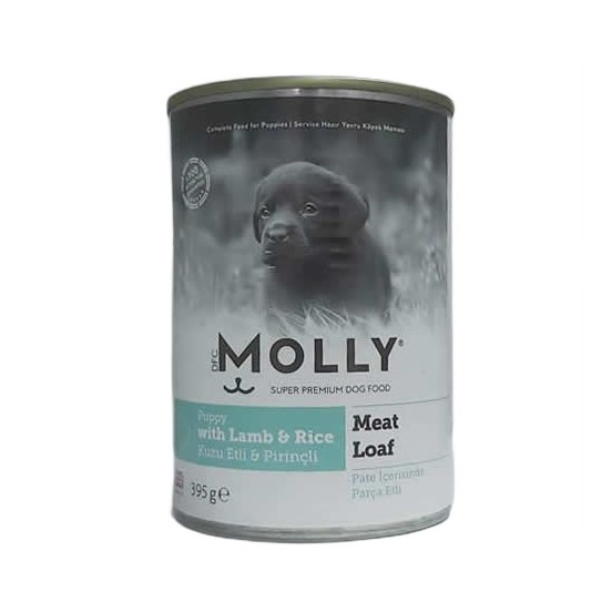 MOLLY KONSERVE YAVRU KÖPEK PATE KUZULU 395g