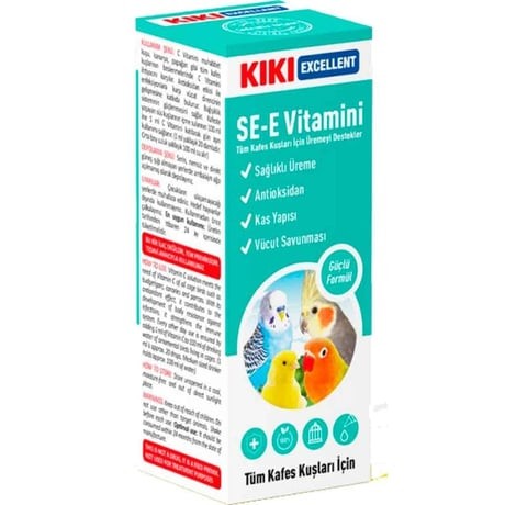 KIKI EXCELLENT KUŞ SE-E VİTAMİNİ 25ML 16ADET