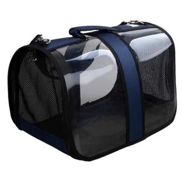 Zampa Flybag Kedi Köpek Şeffaf Taşıma Çantası Mavi 25x26x44 cm