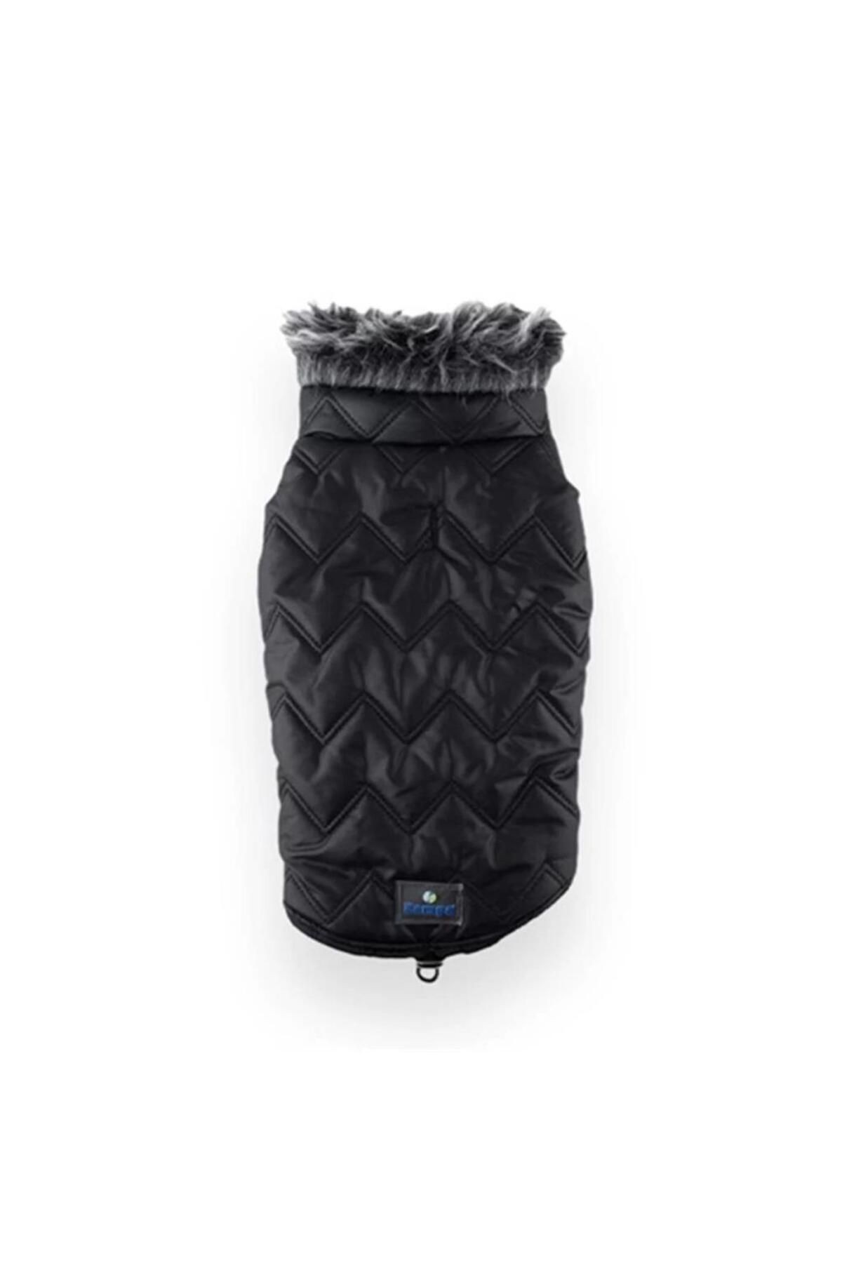 Zampa Space Yakalı Kürklü Mont Siyah - XS