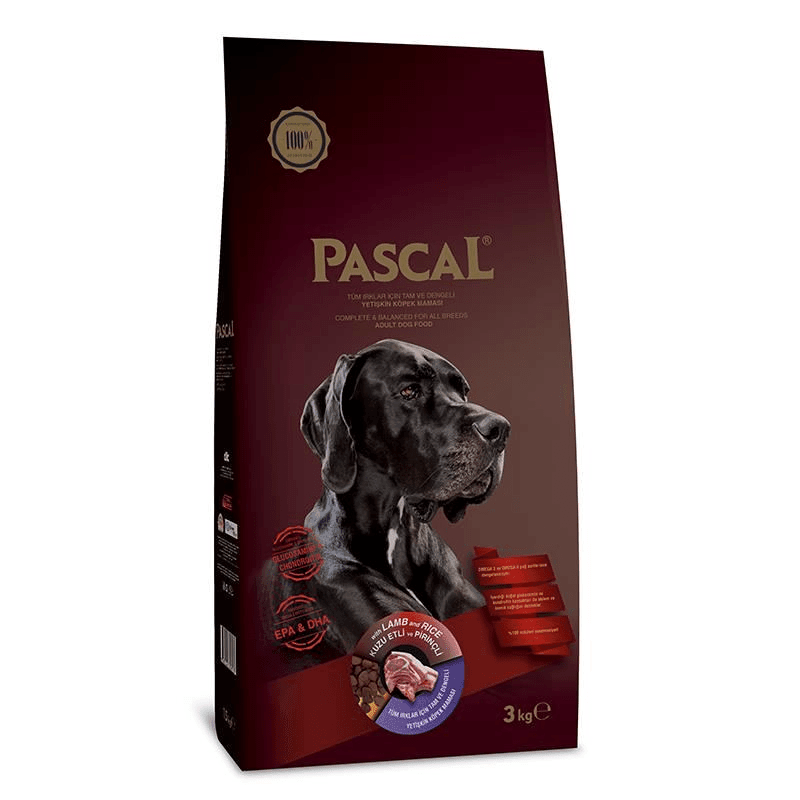 PASCAL KUZU ETLİ YETİŞKİN KÖPEK MAMASI 3 KG