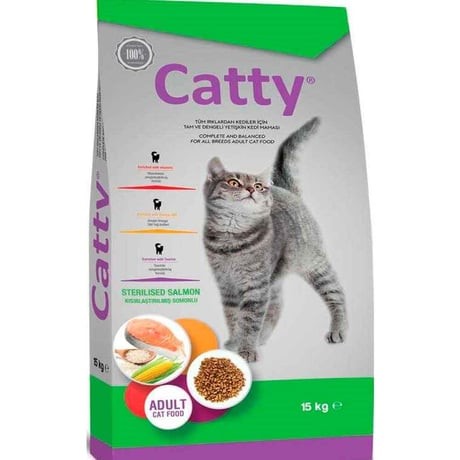 CATTY STERİL SOMON KEDİ MAMASI 15 KG