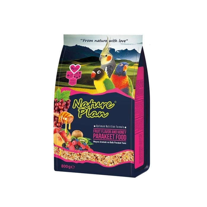 NATUREPLAN MEYVE VE BALLI PARAKET YEMİ 800GR