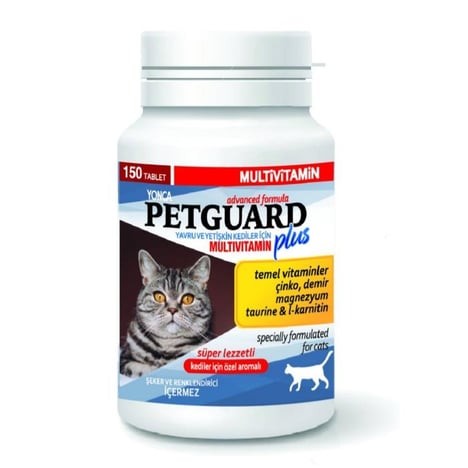 PETGUARD YAVRU VE YETİŞKİN KEDİ İÇİN MULTİVİTAMİN