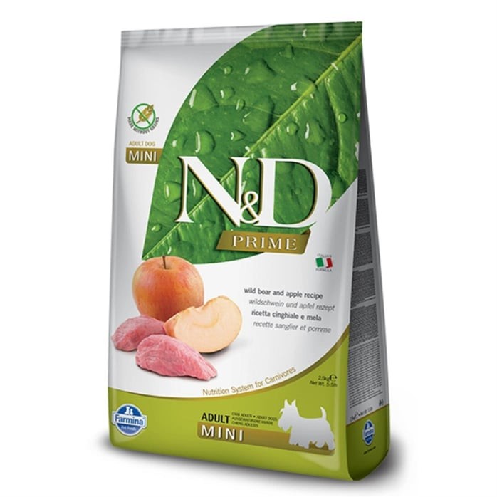 N&D PRIME Y.DOMUZ ELMA ADULT MINI 7KG