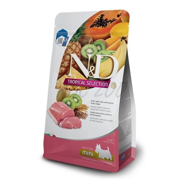 N&D DOG TROPICAL SELECTION PORK ADULT MINI 5KG