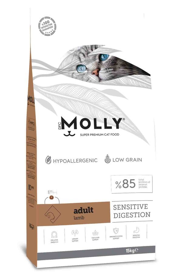 MOLLY KUZULU KEDİ MAMASI 15KG