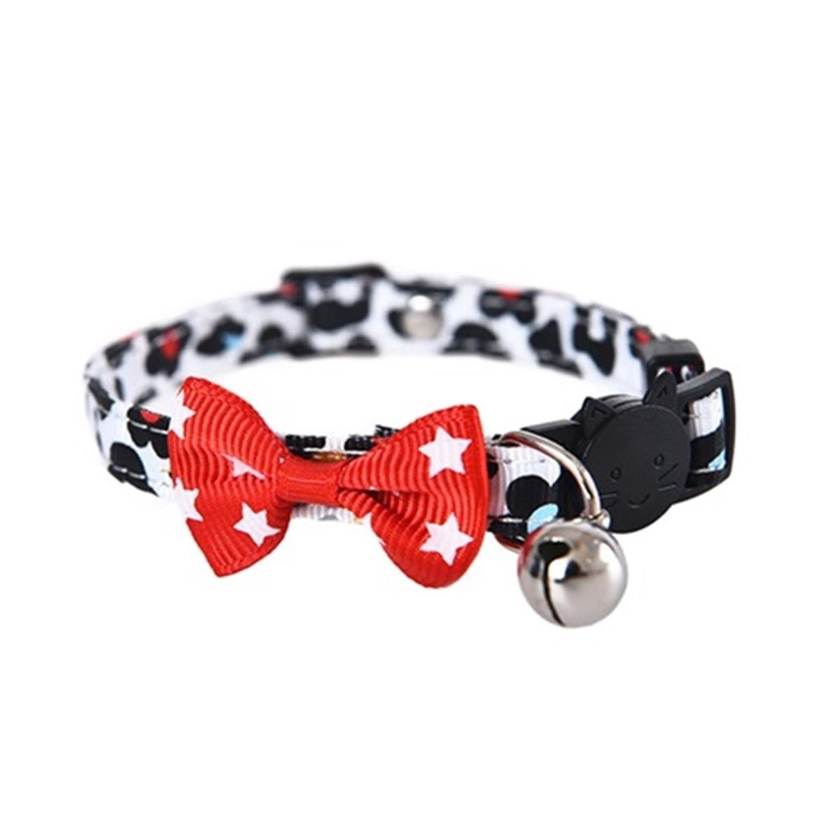 Zampa Bowty Çıngıraklı Papyonlu Kedi Boyun Tasması Kırmızı 1x32 Cm