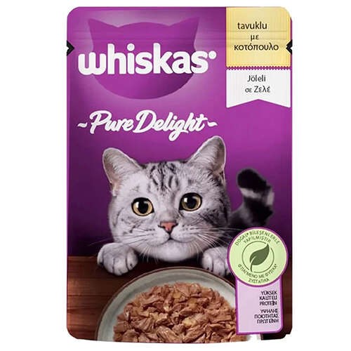 whiskas tavuklu jöleli yaş mama