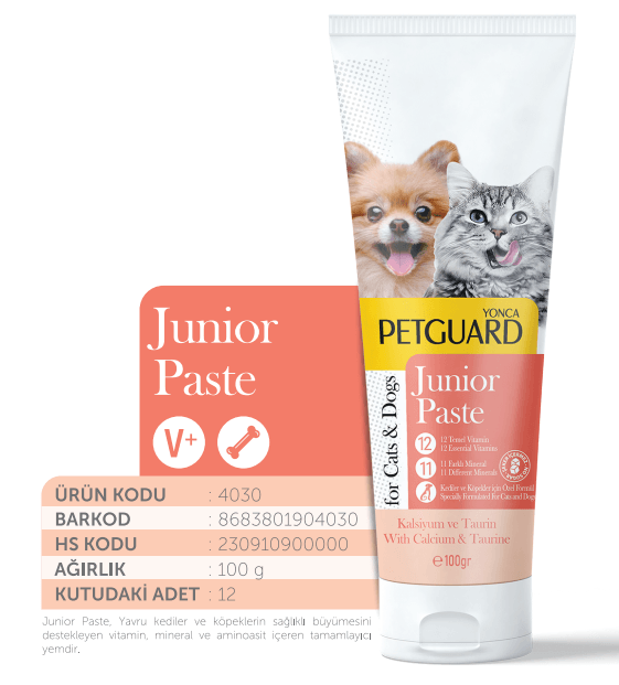 PETGUARD JUNIOR KEDİ KÖPEK PASTE 100ML